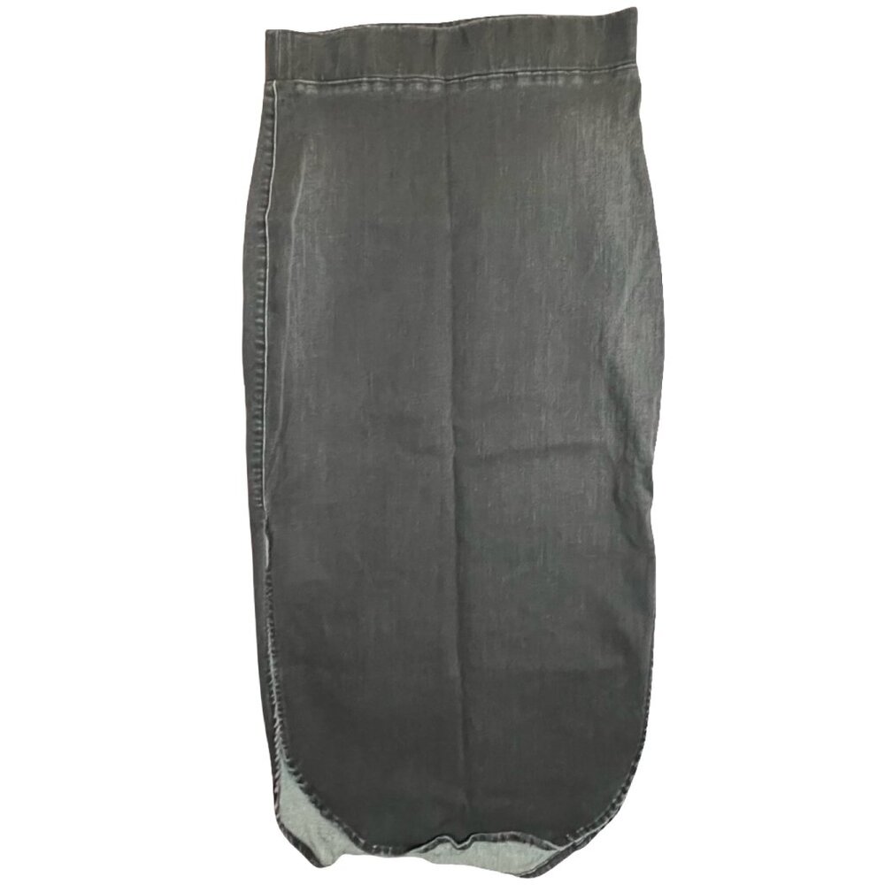Frank and Eileen Double Slit Denim Skirt